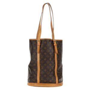 Authentic LOUIS VUITTON Monogram Bucket GM Shoulder Bag M42236 LV